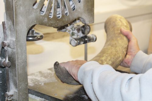 Hornverarbeitung Thohr Horn Sägen